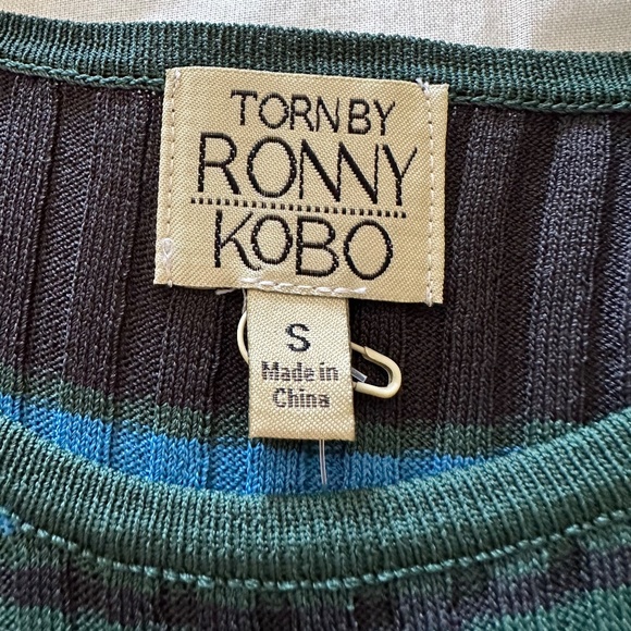 NWT Fun Striped and Ruffled Sweater - Picture 3 of 11